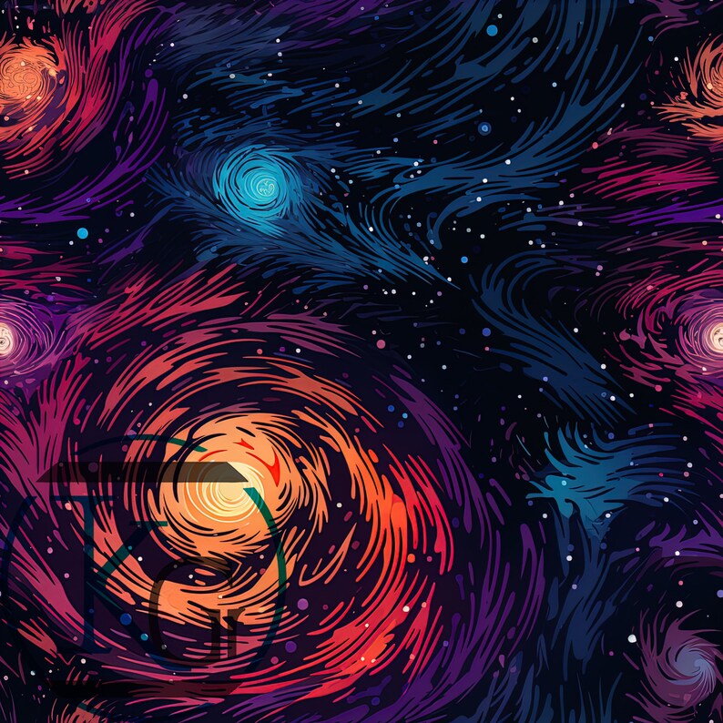 Space Theme Designs, Seamless, Tileable, Set 1, Format JPG 2K ...