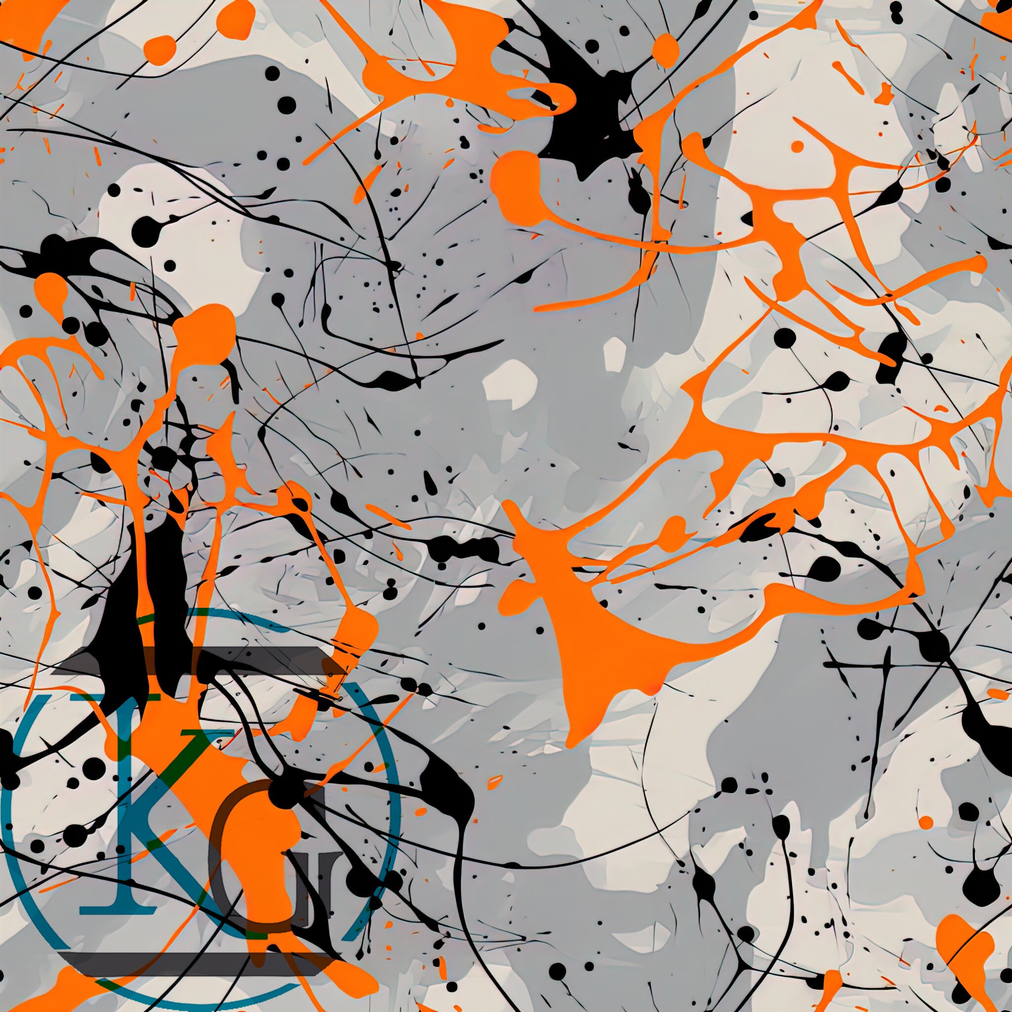 Pollock Pattern Jackson Pollock Theme Designs, Seamless, Tileable, Set 1, Format JPG 2K ...