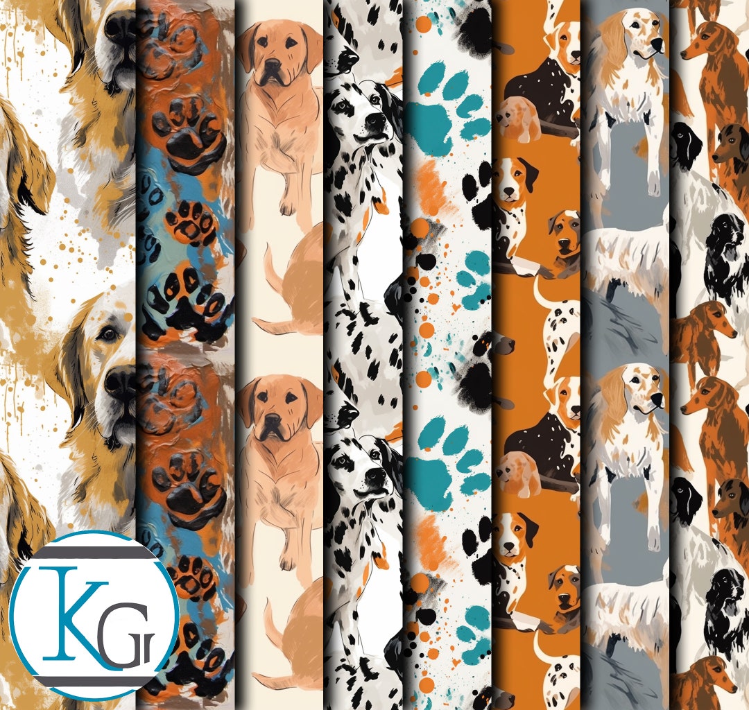 Dog Pattern Designs, Seamless, Tileable, Set 1, Format JPG 2K ...