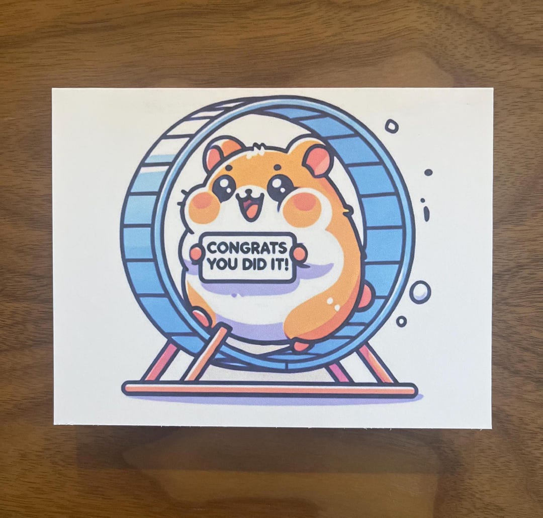 Congratulations Greeting Cards (vol 2): Hamster - Etsy