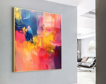 Colorful Abstract Art Painting: Modern Canvas Wall Decor