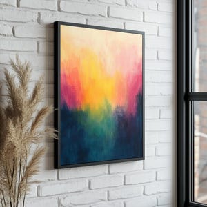 Abstract Canvas Wall Art Decor - Abstract Colorful Canvas Print – Modern Wall Art, Unique Gift, Vibrant Art Print, Minimalist Home Decor