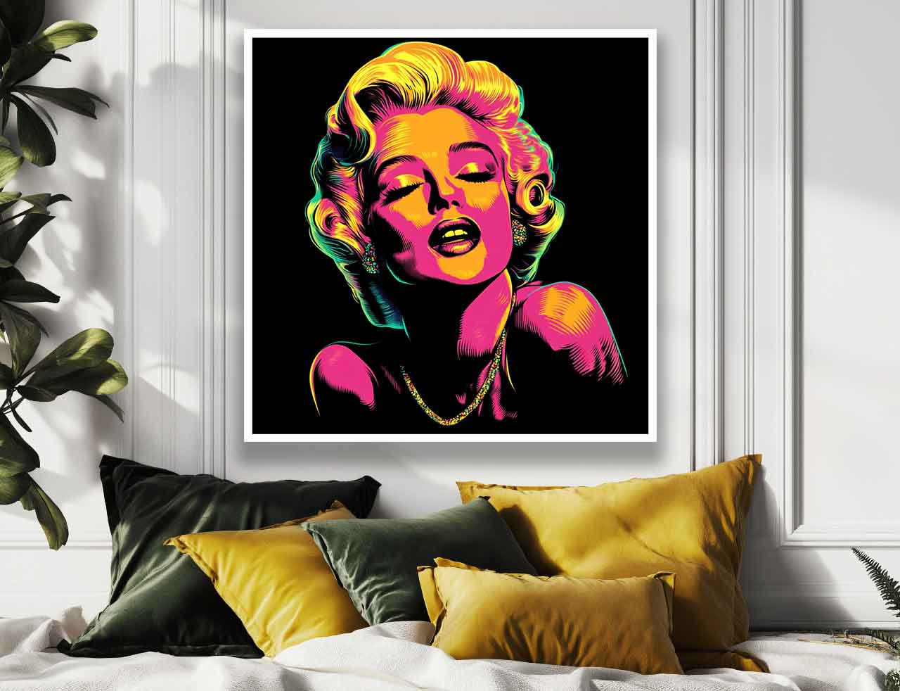 Marilyn Monroe Pop Art Canvas Print: Retro Wall Decor - Etsy