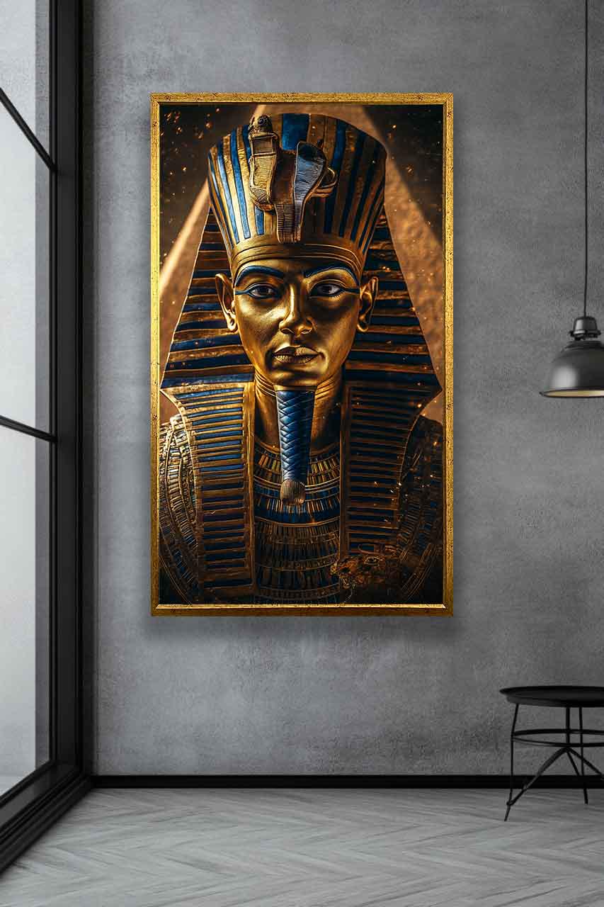 ツタンカーメンのキャンバス壁アート – 王室のディテールと精神的な