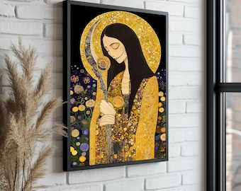 Surreal Woman Canvas Print: Modern Art Home Decor