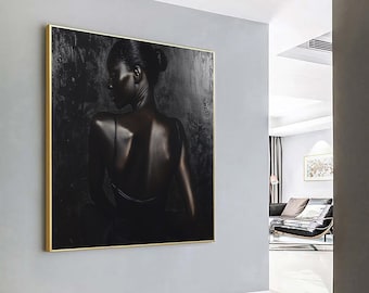 Leinwanddruck Schwarze Frau: Ethnische Wandkunst