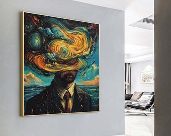 Surreal Art Canvas Print: Modernist Home Decor, Ready to Hang