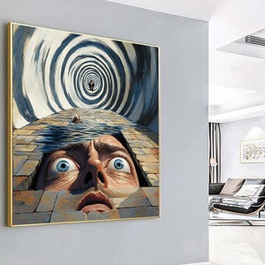 Surreal Canvas Print | Surreal Wall Art Decor | Modern Surrealizm, Home Decor, Office Gift, Ready to Hang,