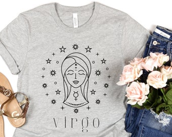 Virgo T-Shirt, Virgo Shirt, Virgo Zodiac Tee, Virgo Birthday Gift, Virgo Girl, Gift for Virgo, Zodiac Birthday Gift, Virgo Gift, Virgo Tee