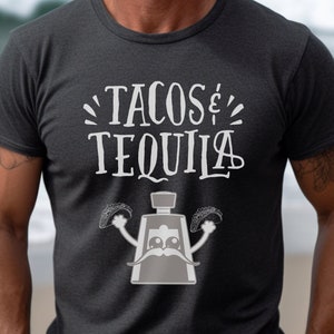 Tequila and Tacos T-Shirt, Tequila and Tacos Shirt, Tequila Shirt, Gift for Bartender, Gift for Tequila Lover, Funny T-Shirt, Taco Shirt,