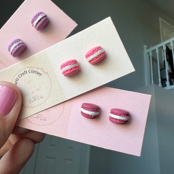 Miniature Macaroon Studs