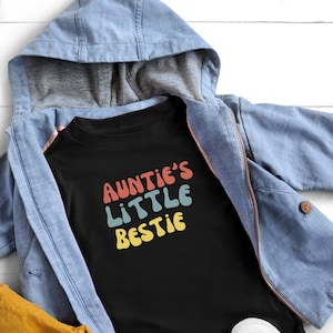 Auntie&#39;s Little Bestie, Auntie&#39;s Bestie, Kid Shirt, Niece Shirt, Nephew Shirt, Toddler Shirt, Gift from Aunt, Aunt Shirt
