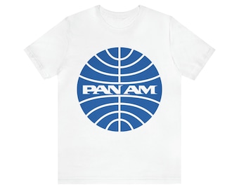 Pan am Shirt, Airline, Airplane, Vintage, Retro Logo, Unisex, Pilot gift, Airplane lover, Father&#39;s Day, Guy Gift, Woman Gift