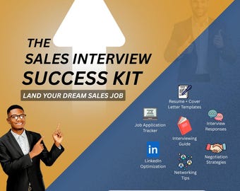 Sales Interview Success Kit | Resume Templates & Job Tracker