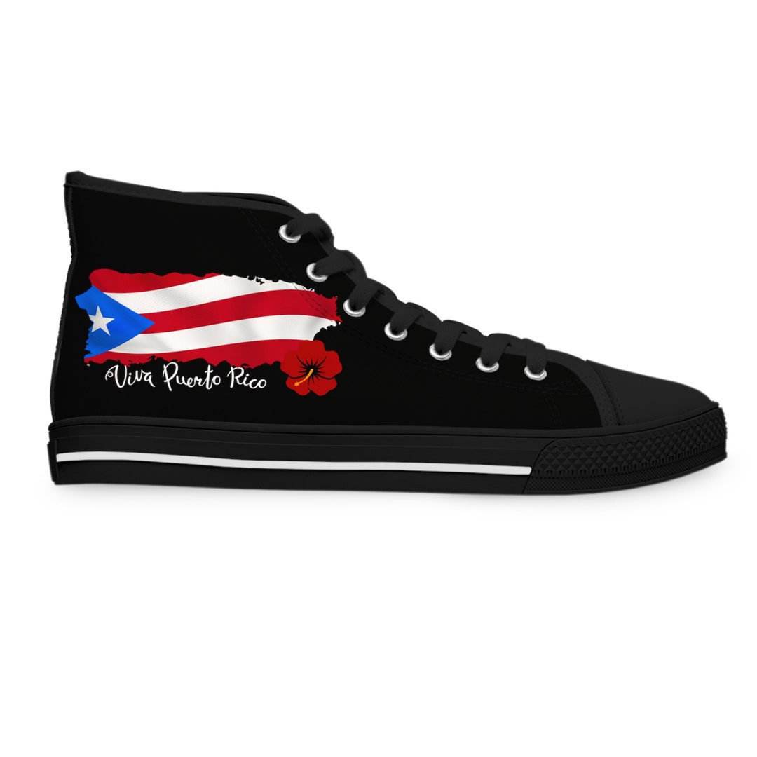 Puerto Rico Flag Shoes Proud Puerto Rican Shoes Puerto Rican Etsy