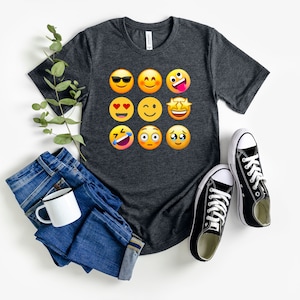 Emoji T-Shirt | Emoji Present | Emoji Gift | Smiley Tshirt | Emoji Clothing | Emoji Tee Shirt | Emoji Shirt | Emoji Birthday | Emoji Party