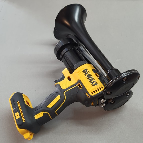 DeWalt 20V Cordless Drill-Powered Air Horn – Train Horn Compressor For Boat, Truck, Sports