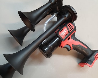 Milwaukee 18-Volt Drill Impact Sports Boat Train Air Horn Quad