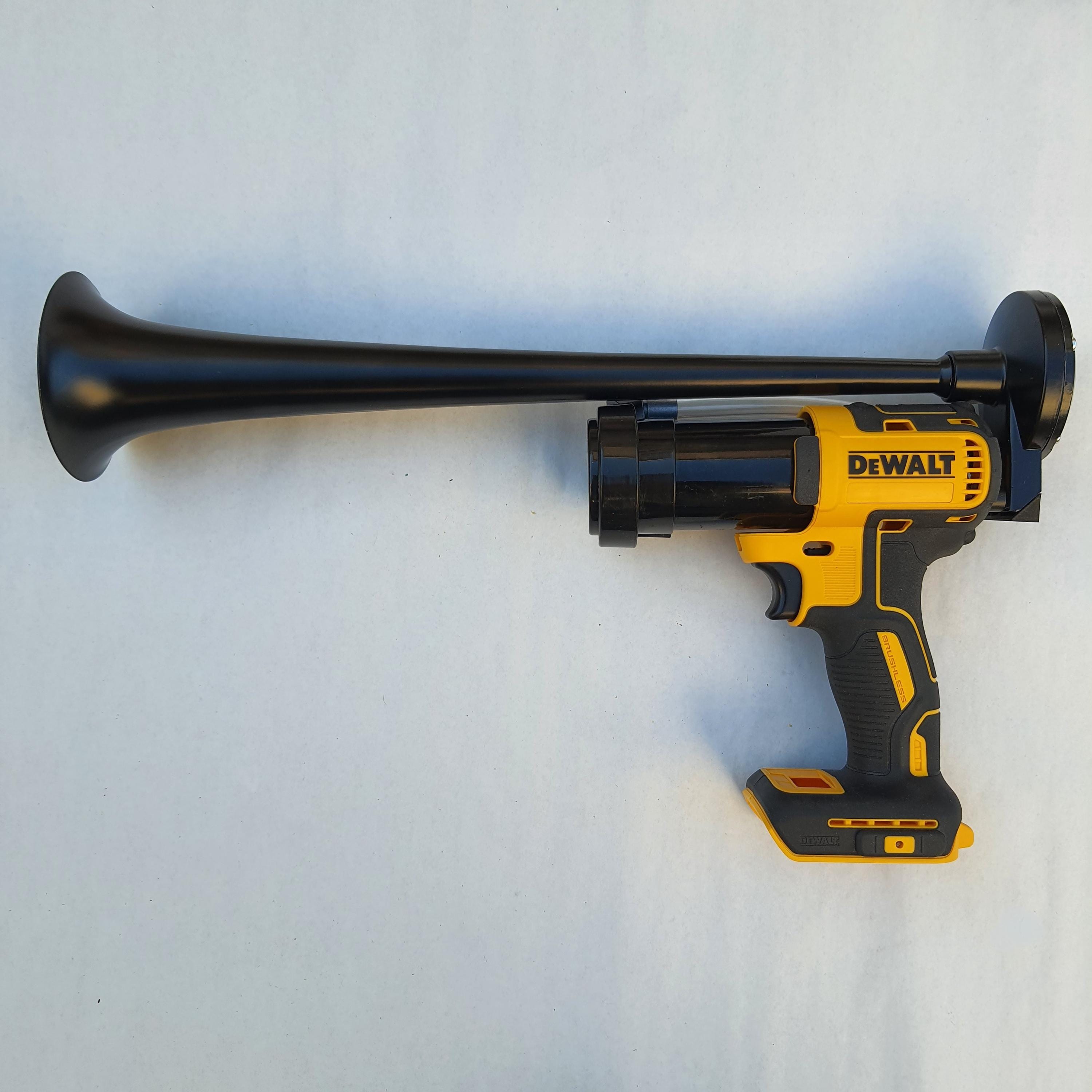 Dewalt 20V Air Horn Attachment – Dual Trumpet 150DB – Fits Dewalt Drill – Includes Bonus Power Bank - View #6