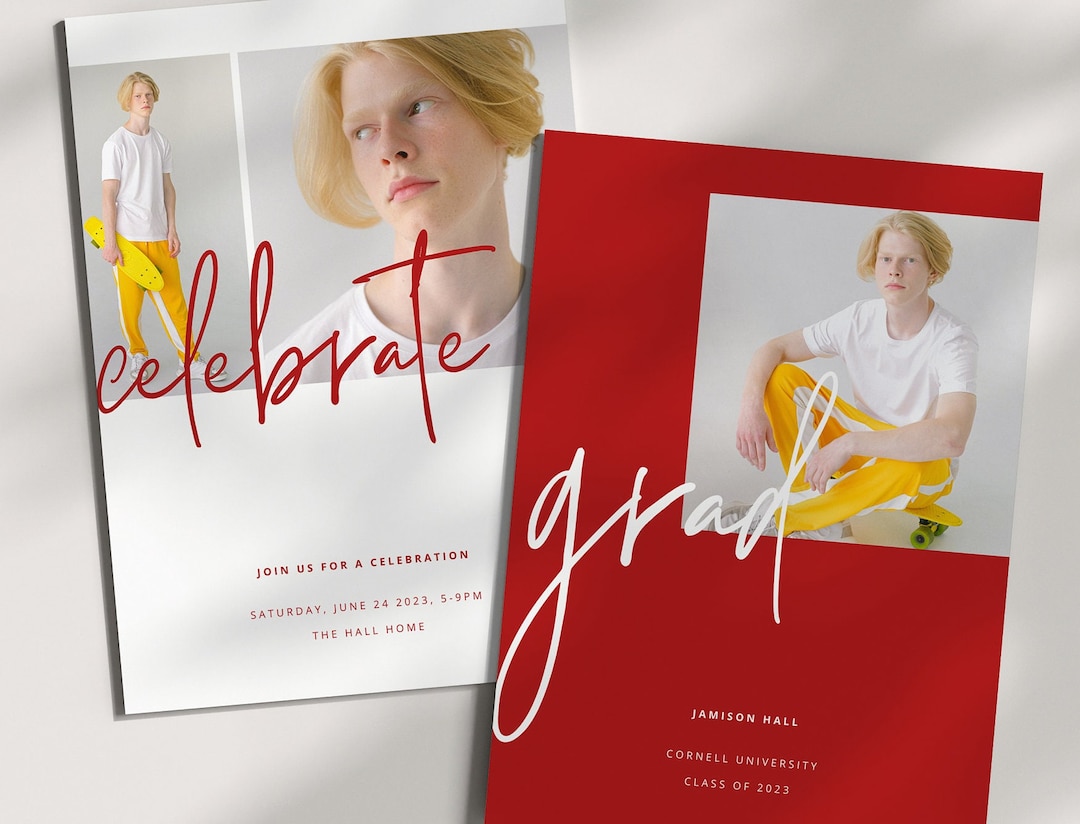 Graduation Announcement Invitation Set Graduation Invitation 2023