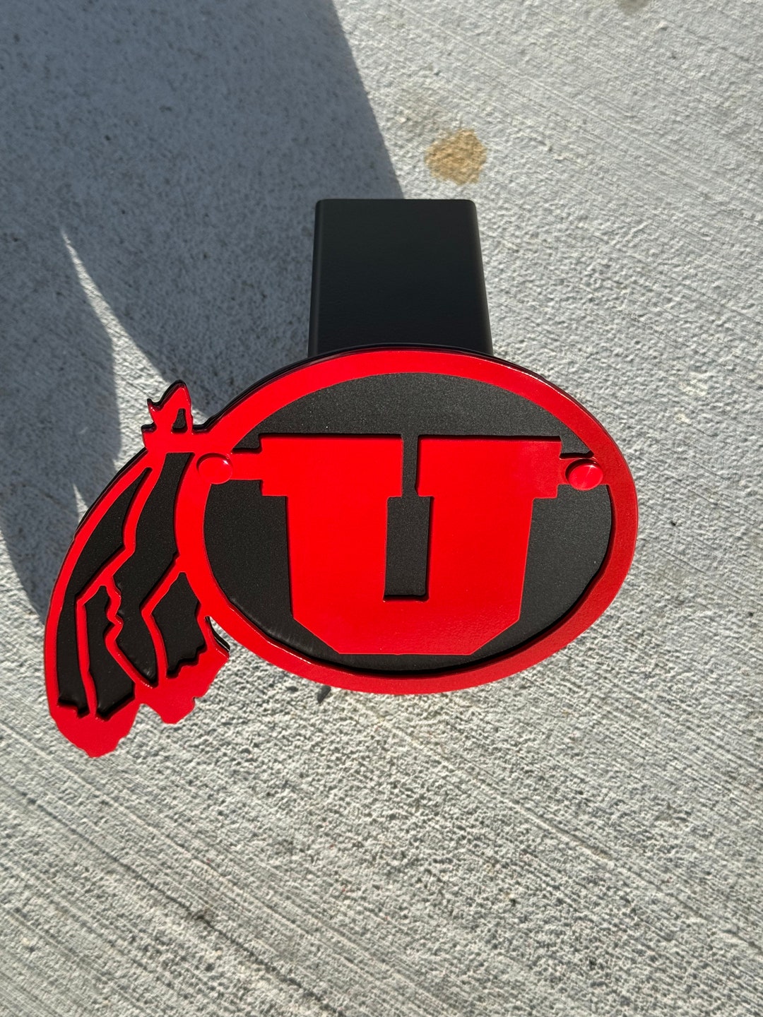 University of Utah Utes Football Receiver Hitch Cover Etsy