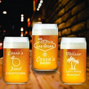 Custom Beer Glasses for Bridesmaids, Gifts for Bridal Party, Maid Of Honor, Pint Beer Glass, Engraved Glasses, Bridesmaid Proposal Gifts