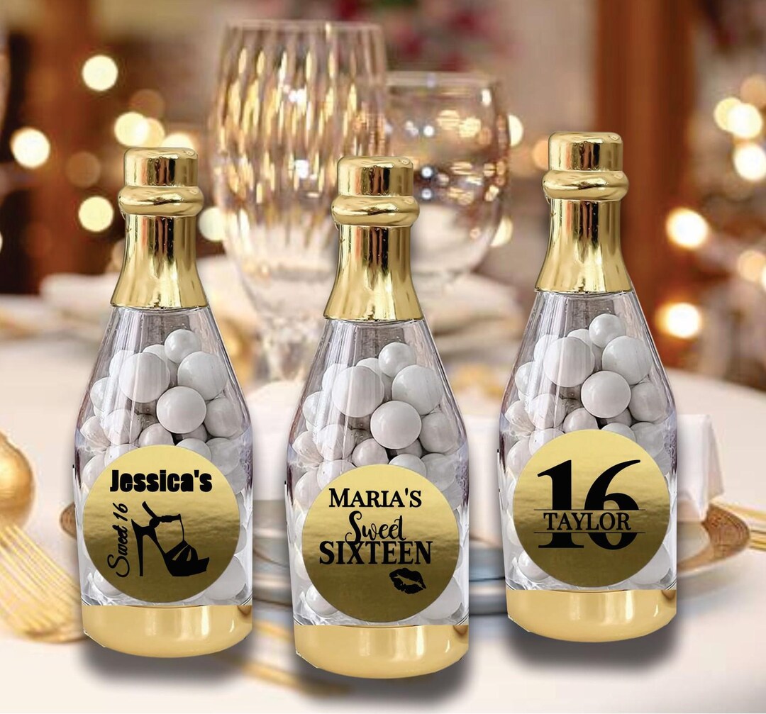 Candy Container Party Favor for Sweet Sixteen, Sweet 16 Personalized ...
