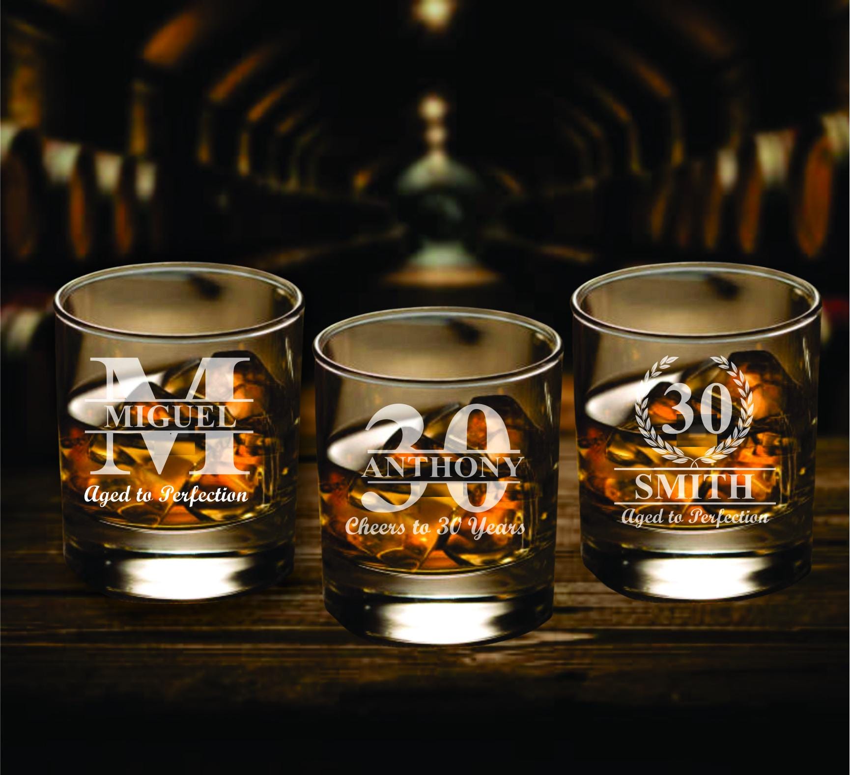 Vintage Whiskey Glasses - Etsy