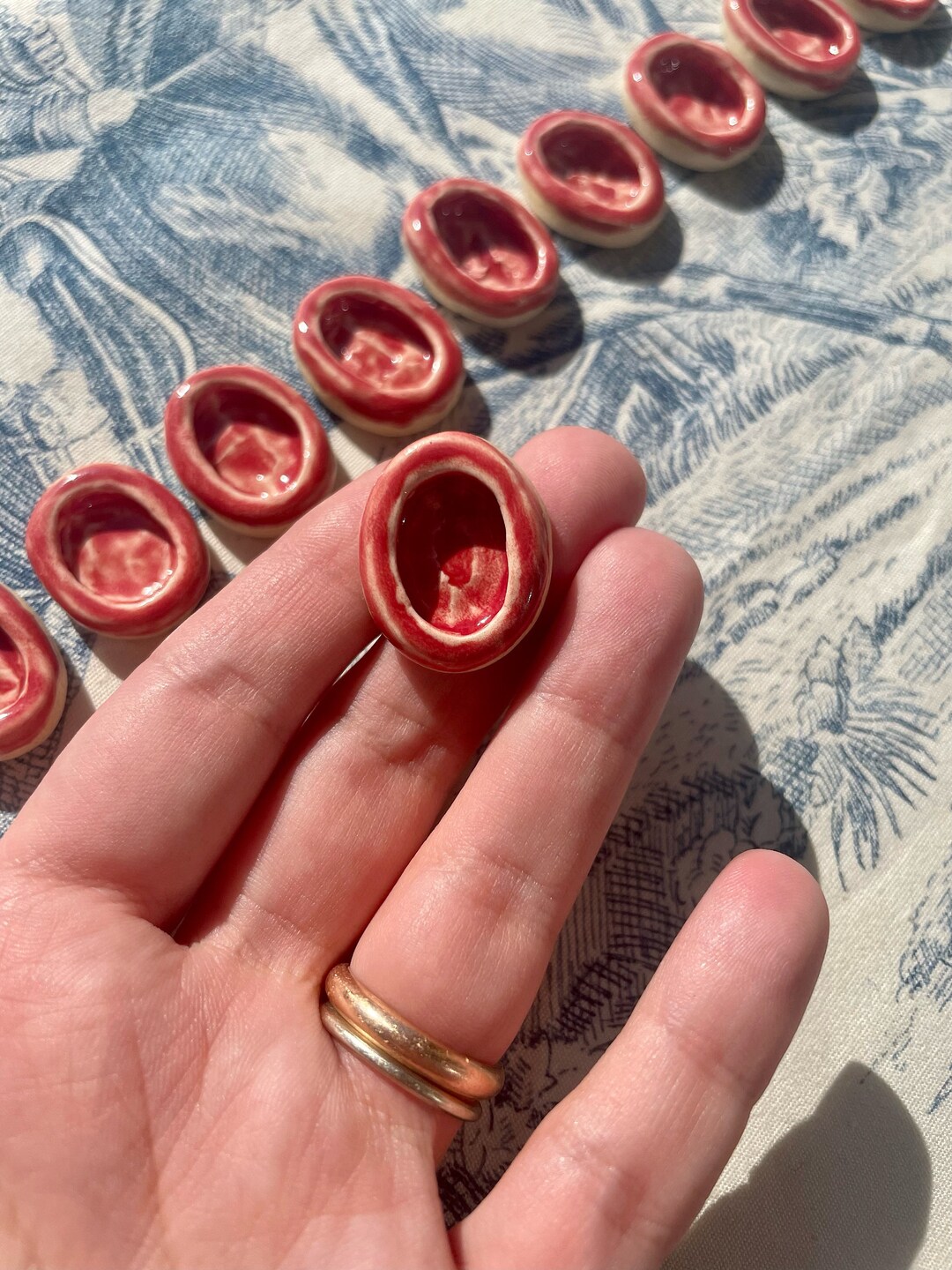 ELEVEN Ceramic Paint Pans/half Pans Set of Pottery Pans Etsy