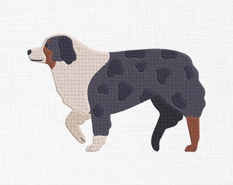 Australian Shepherd Embroidery Design Dog Embroidery Design Animals Embroidery Design Machine Embroidery Pattern 5 Sizes Digital Download