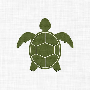 Turtle Embroidery Design Flat Turtle Embroidery Design Turtle Embroidery Files Machine Embroidery Pattern 5 Sizes Instant Download