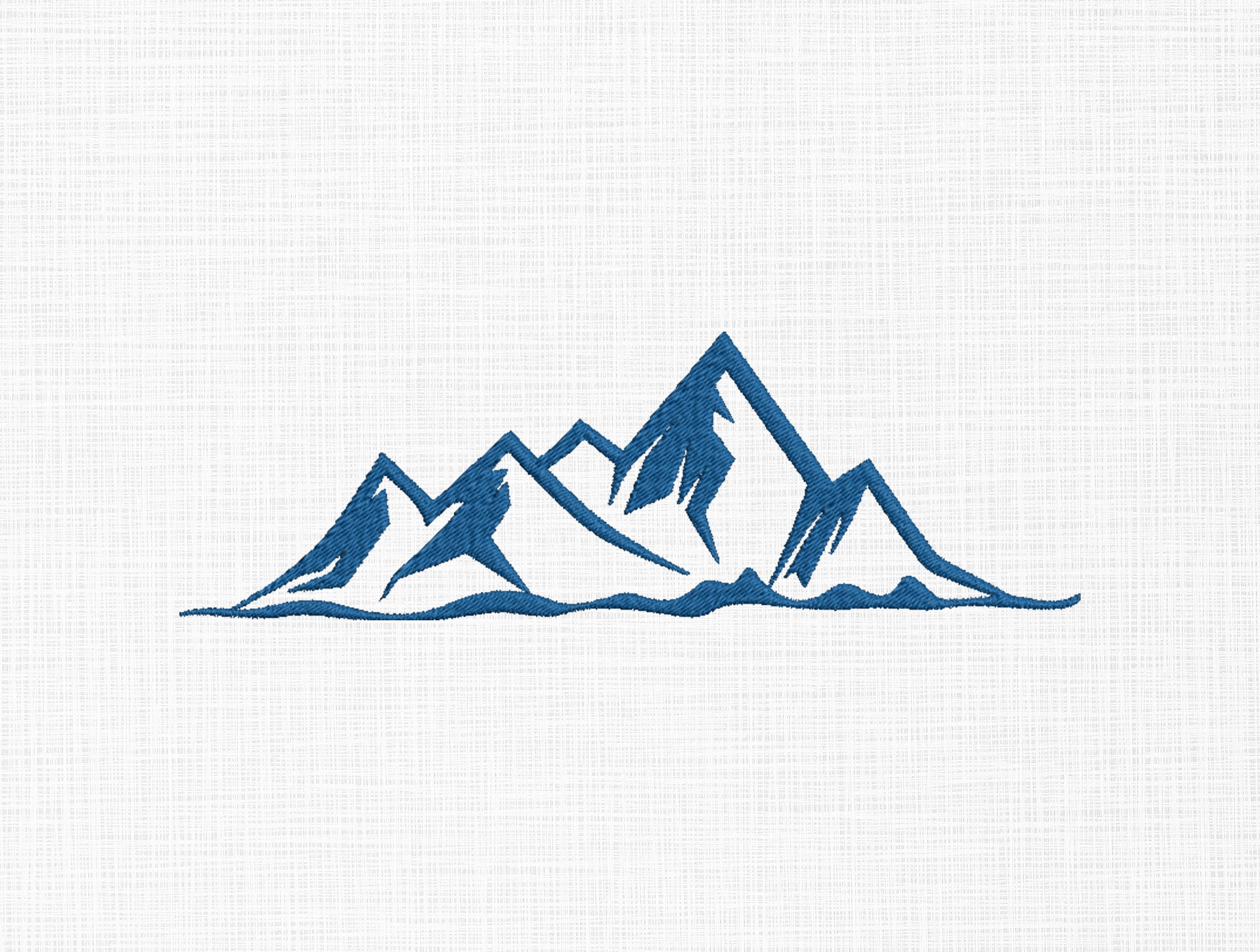 Mountain Embroidery Design Mountain Outline Embroidery Design Etsy