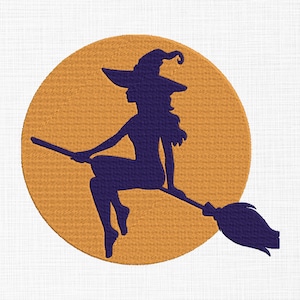 Witch Embroidery Design Halloween Witch Embroidery Design Halloween Embroidery Designs Machine Embroidery Pattern 5 Sizes Digital Download