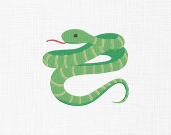 Snake Embroidery Design Snake Embroidery Files Animals Embroidery Designs Machine Embroidery Pattern 5 Sizes Digital Download