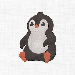Cute Baby Penguin Embroidery Design Cute Penguin Embroidery Designs Animals Embroidery Designs Machine Embroidery 5 Sizes Instant Download