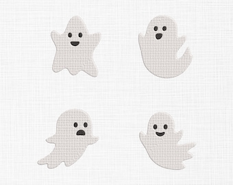 Cute Ghost Bundle Embroidery Design Ghost Embroidery Design Halloween Embroidery Design Machine Embroidery Pattern 5 Sizes Digital Download