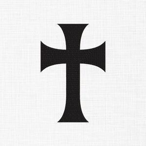 Cross Embroidery Design Cross Silhouette Embroidery Design Christian Cross Embroidery Files Machine Embroidery 5 Sizes Digital Download