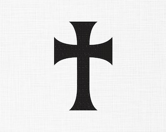 Cross Embroidery Design Cross Silhouette Embroidery Design Christian Cross Embroidery Files Machine Embroidery 5 Sizes Digital Download
