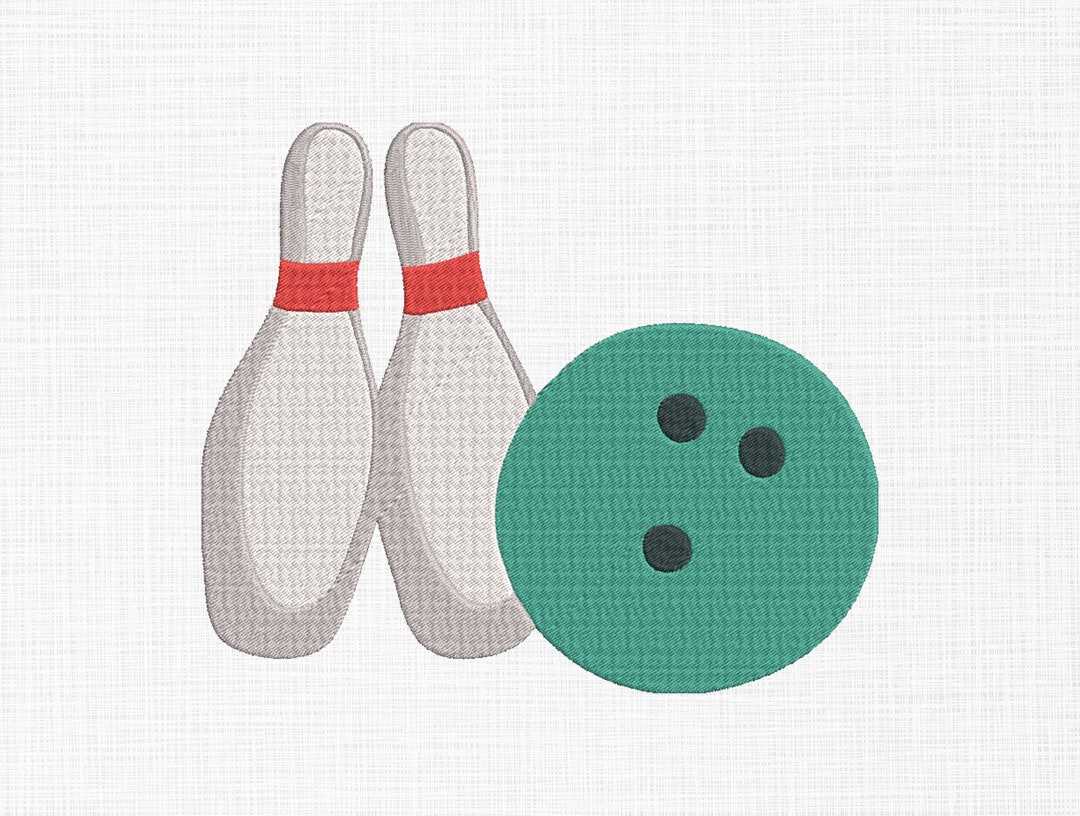 Bowling Ball Embroidery Design Gutterballs Embroidery Design Game ...