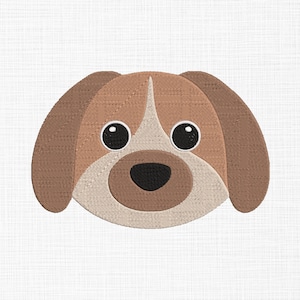 Cute Puppy Face Embroidery Design Dog Face Embroidery Design Cute Puppy Embroidery Designs Machine Embroidery 5 Sizes Digital Download