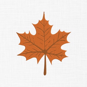 Maple Leaf Stickerei Design Blatt Stickerei Design Herbst Stickmuster Maschinenstickerei Muster 5 Größen digitaler Download