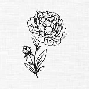Marigold Flower Embroidery Design October Birth Flower Embroidery Design Line Art Embroidery Design Machine Embroidery 5 Sizes Download