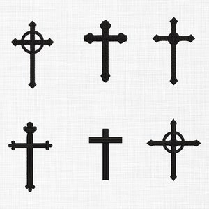 Cross Bundle Embroidery Design Jesus Cross Embroidery Design Christian Cross Embroidery Design Machine Embroidery Pattern 5 Sizes Download