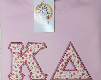 Kappa Delta Embroidered Applique Sweatshirt