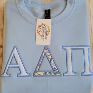 Alpha Delta Pi Embroidered Applique Sweatshirt