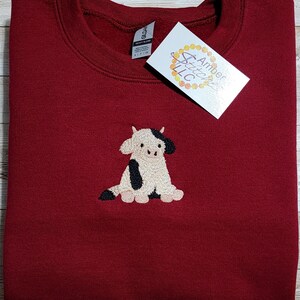 Embroidered Cow Sweatshirt | Farm Animal Gift bild 4