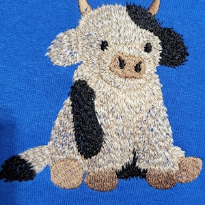 Embroidered Cow Sweatshirt | Farm Animal Gift bild 7