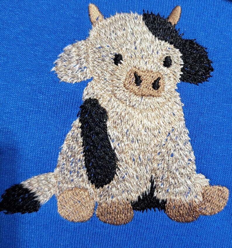 Embroidered Cow Sweatshirt | Farm Animal Gift bild 7