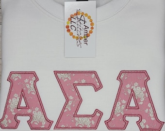 Alpha Sigma Alpha Applique Sweatshirt