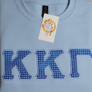 Kappa Kappa Gamma Sorority Applique Sweatshirt